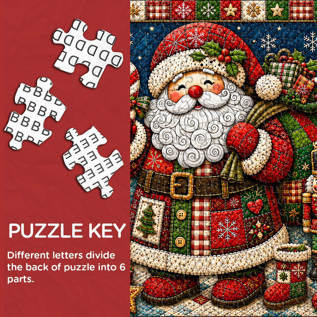 Quilted Christmas Joy Jigsaw Puzzle 1000 Pieces