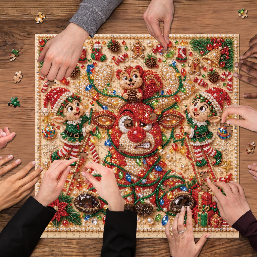 Gilded Christmas Jigsaw Puzzle 1000 Pieces