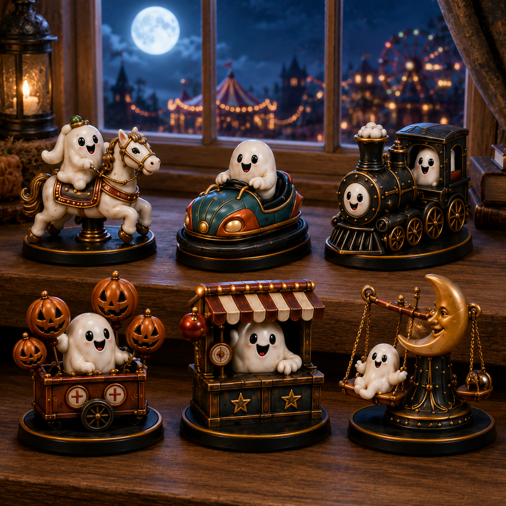 🎃 24-Day Halloween Advent Calendar – 24 Nights of Spooky Carnival Surprises, Collectible Figures & Magical Fun