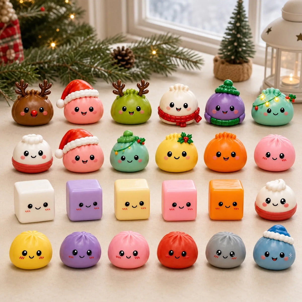 Squishy Dumpling Christmas Kids Gifts - Advent Calendar