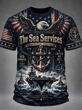 Men's Honor • Courage • Commitment Printed  T-Shirt