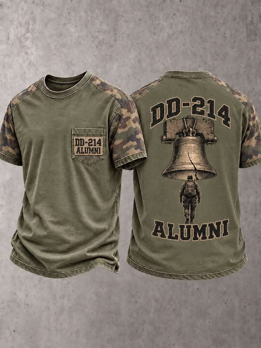 Men's Veteran Pride DD-214 Printed T-shirt