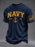 Men's American veterans Printed Short-Sleeve T-Shirt