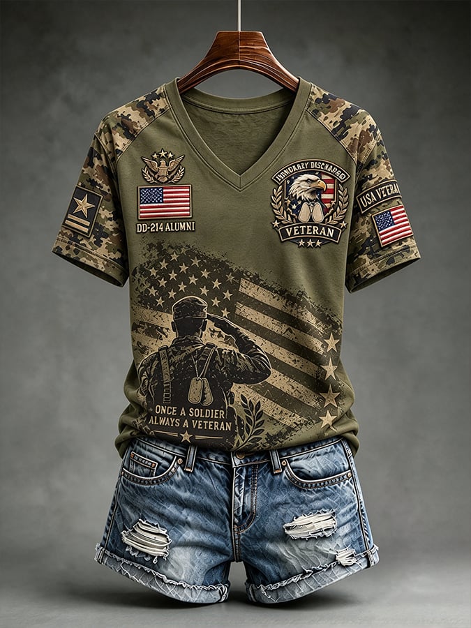 Women's Casual Print Short-Sleeve T-Shirt
