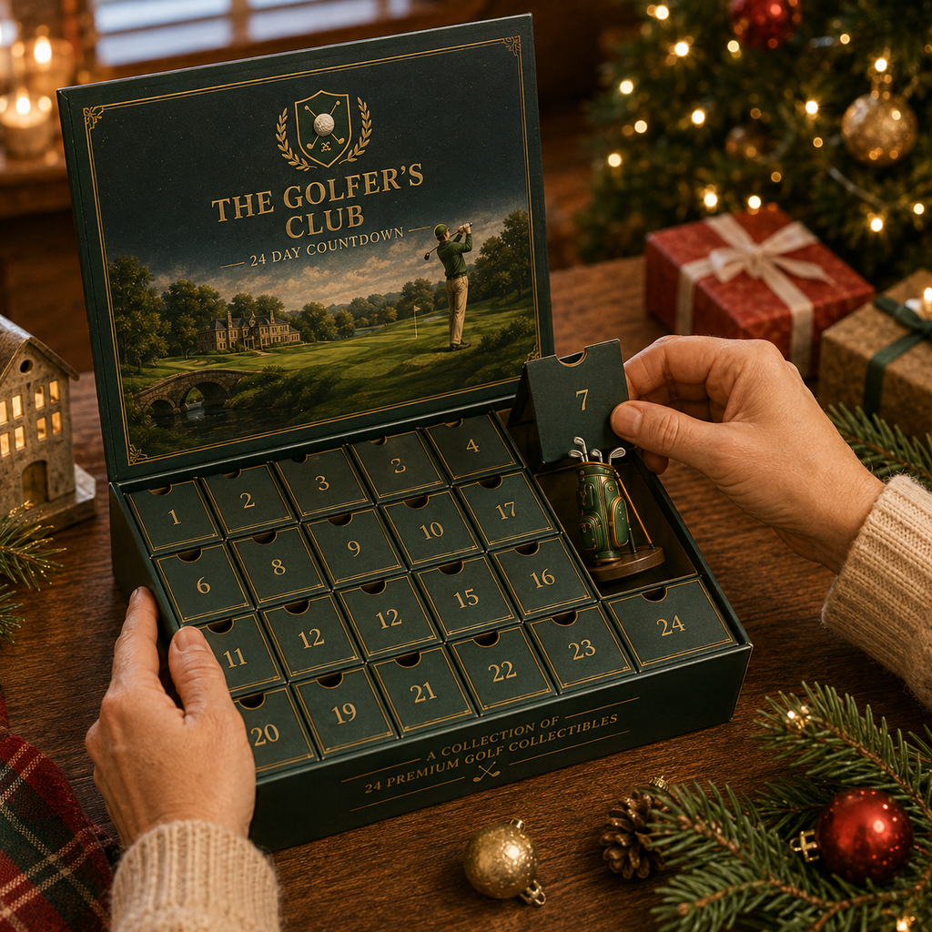 Golf 24-Day Advent Calendar – Collectible Miniature Christmas Countdown Gift for Golf Lovers