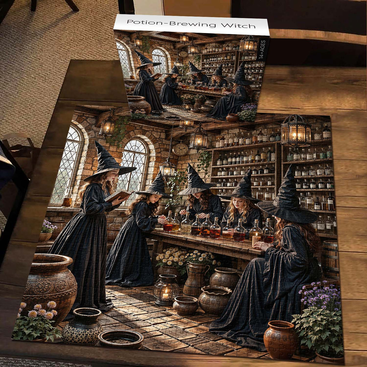 Potion-Brewing Witch Jigsaw Puzzle 1000 Piece