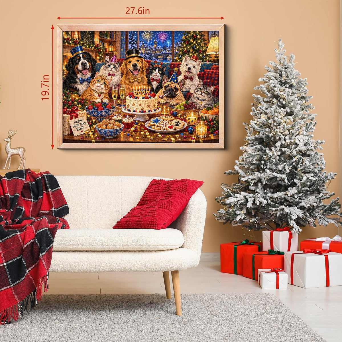 Christmas Pet Party Jigsaw Puzzle 1000 Pieces