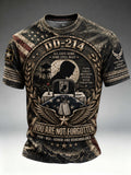 Men's Veterans Day Printed Casual Tops