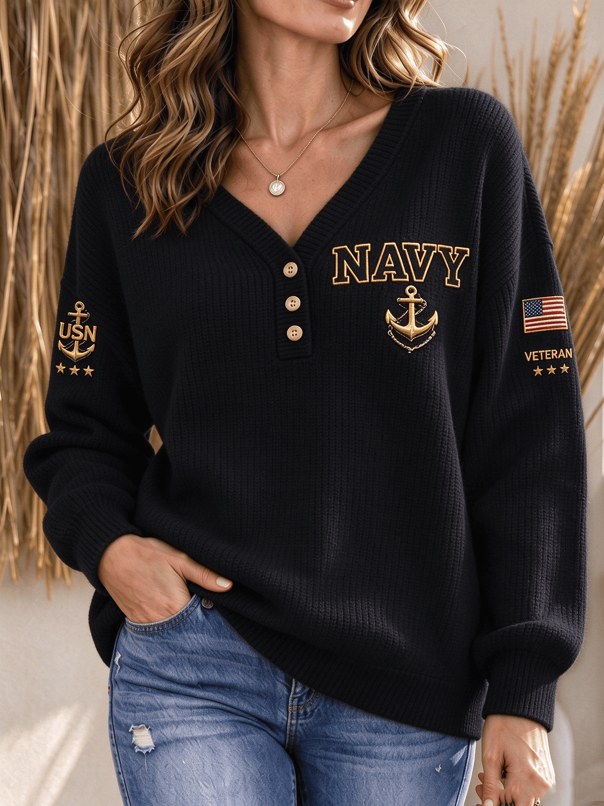 Women's American Veterans Print Hoodie