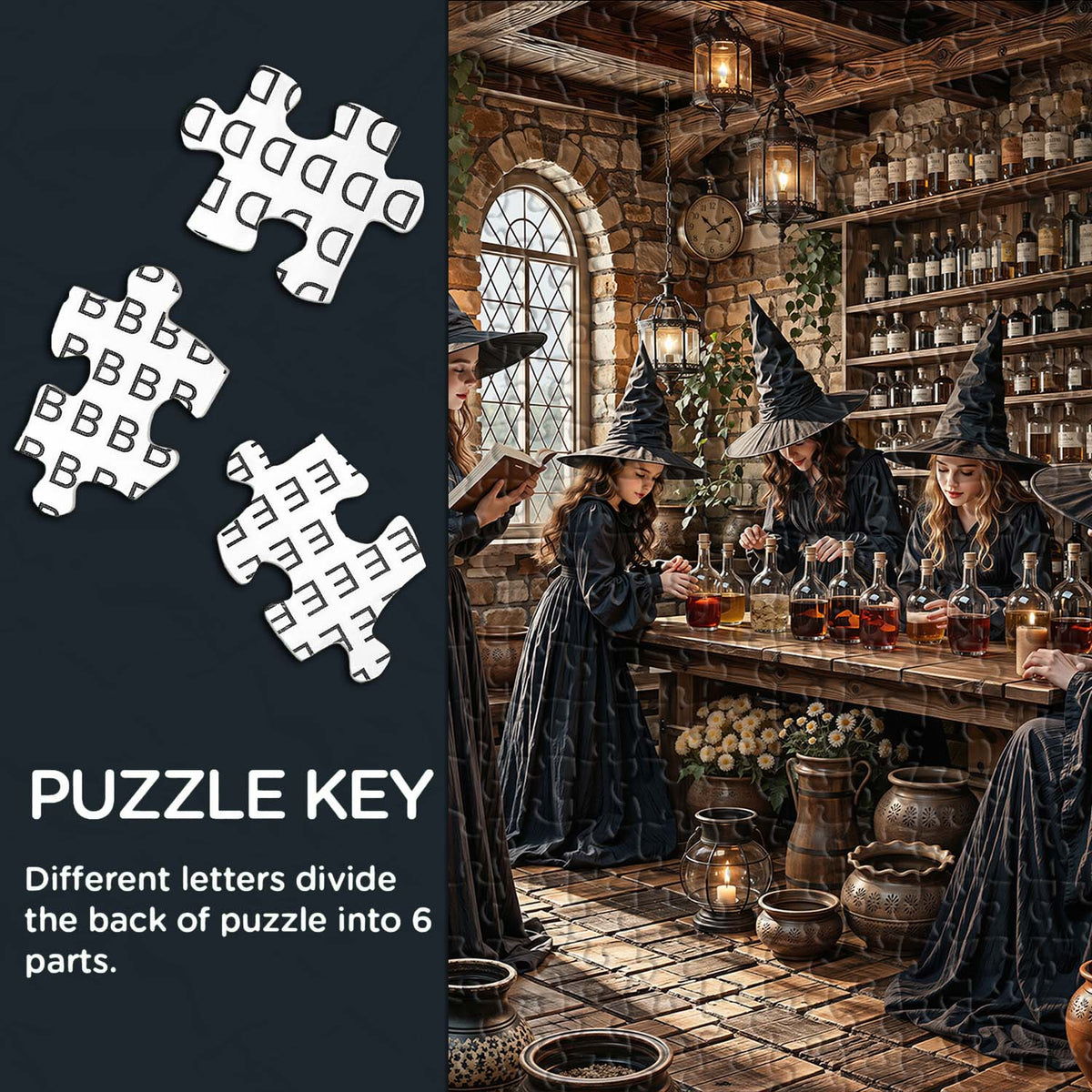 Potion-Brewing Witch Jigsaw Puzzle 1000 Piece