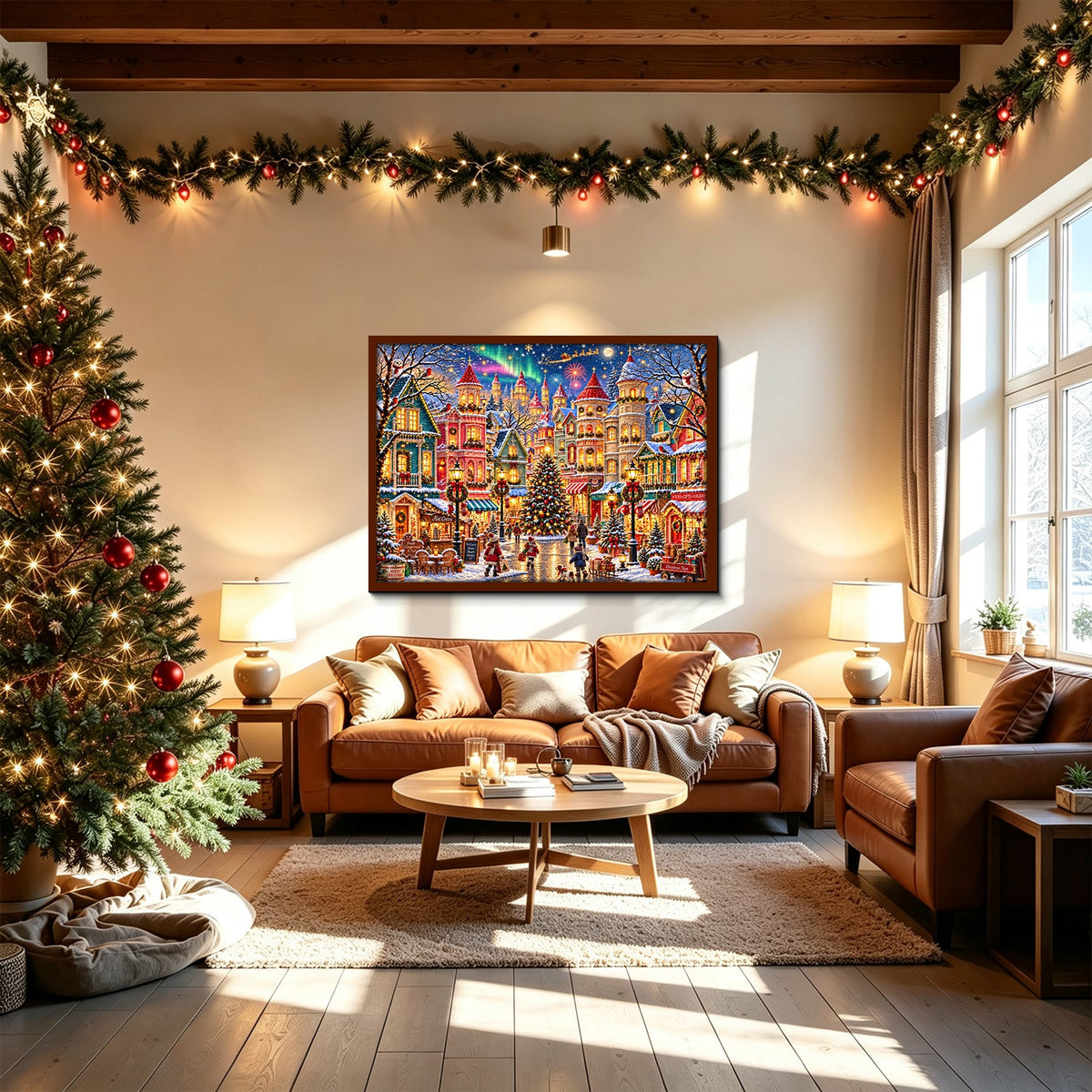 Aurora Holiday Village Jigsaw Puzzle 1000 Pieces