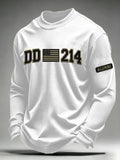 Men's Veteran Pride DD-214 Printed Waffle Long-Sleeve T-Shirt