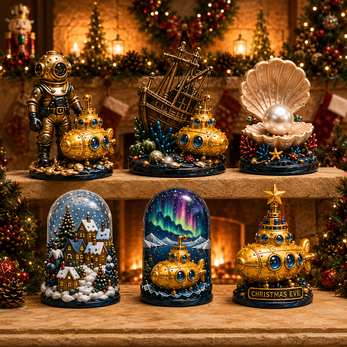 2026 Golden Submarine Christmas Advent Calendar