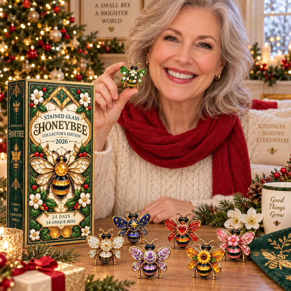 24 Days of Brilliant Wings — Stained Glass Honeybee Collector’s Advent Calendar 2026