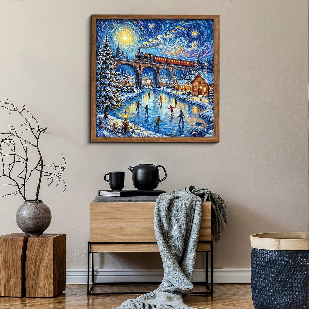 Winter Train Jigsaw Puzzle 1000 Piece
