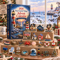 Tiny Coastal Village Advent Calendar 2026 – 24 Days of Seaside Surprises with 24 Unique Collectible Miniatures, Lighthouse & Harbor Christmas Gift for Coastal Lovers