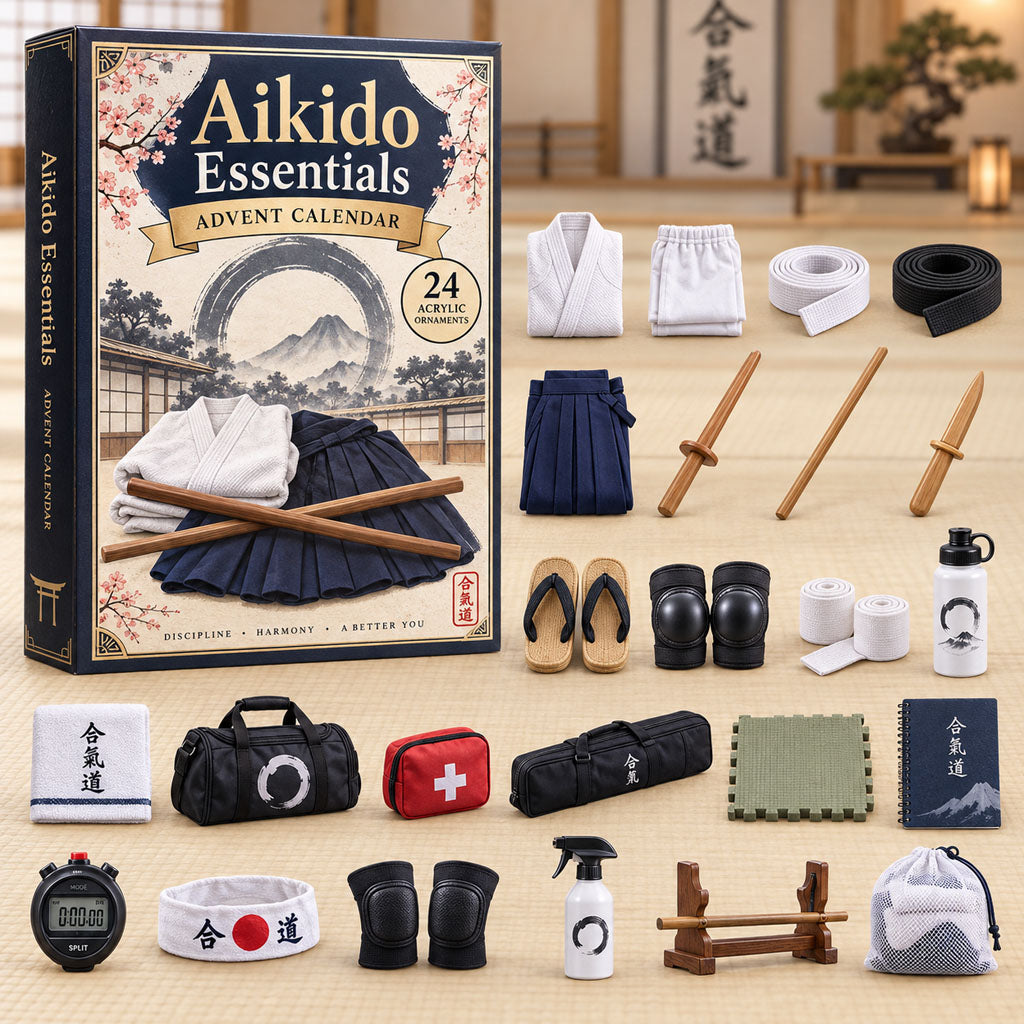 CHRISTMAS KICKOFF 40% OFF - Aikido Essentials Advent Calendar 2026 - 24-Day Festive Countdown, Acrylic Charms Blind Box - Gift For Aikido Lovers AC0NT521