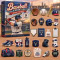 CHRISTMAS KICKOFF 40% OFF - Baseball Essentials Advent Calendar 2026 - 24-Day Festive Countdown, Acrylic Charms Blind Box - Gift For Baseball Lovers AC0NT515