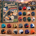 CHRISTMAS KICKOFF 40% OFF - Baseball Helmets Advent Calendar 2026 - 24-Day Festive Countdown, Acrylic Charms Blind Box - Gift For Baseball Lovers AC0NT513