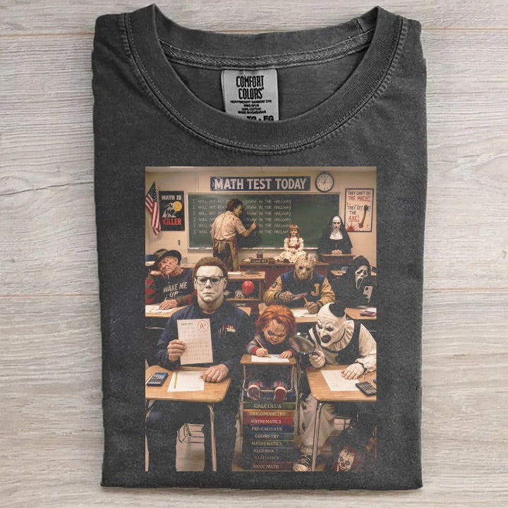 Horror Math Test Funny Tee