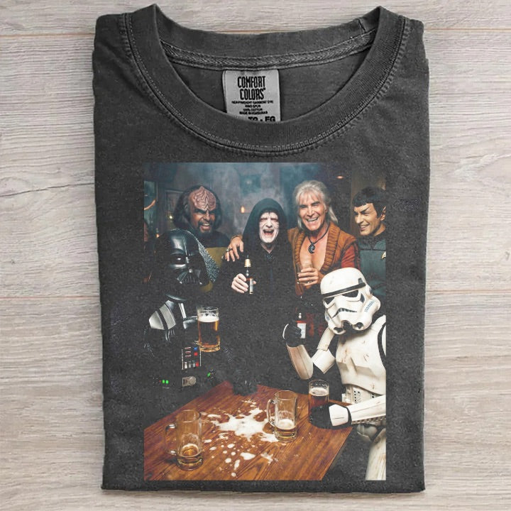 Vintage Sci-Fi Bar Graphic T-Shirt