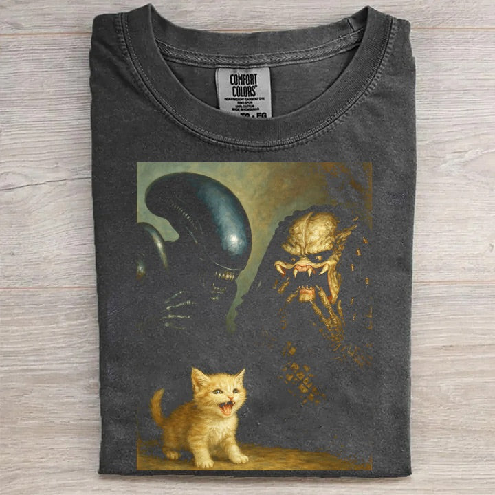 Alien Predator Kitten T-Shirt