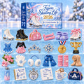 CHRISTMAS KICKOFF 40% OFF - Figure Skating Life Advent Calendar 2026 - 24-Day Festive Countdown, Acrylic Charms Blind Box - Gift For Figure Skating Lovers AC0HT629