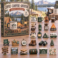 CHRISTMAS KICKOFF 40% OFF - Camp Coffee Adventure Advent Calendar 2026 - 24-Day Festive Countdown, Acrylic Charms Blind Box - Gift For Camping Lovers AC0TH382