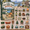 CHRISTMAS KICKOFF 40% OFF - Camp Explore Repeat Advent Calendar 2026 - 24-Day Festive Countdown, Acrylic Charms Blind Box - Gift For Camping Lovers AC0TH383