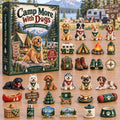 CHRISTMAS KICKOFF 40% OFF - Camp More With Dogs Advent Calendar 2026 - 24-Day Festive Countdown, Acrylic Charms Blind Box - Gift For Camping Lovers AC0TH385
