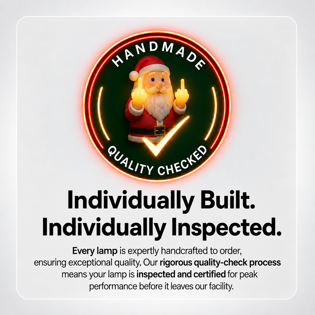 Naughty Glow Wall-Mounted Holiday Lamp