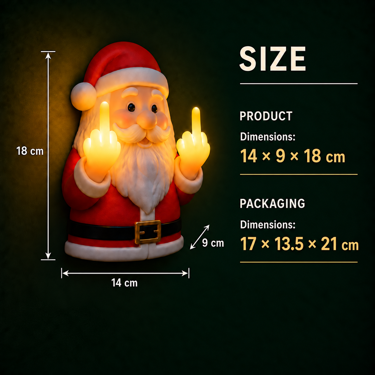 Naughty Glow Wall-Mounted Holiday Lamp