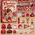 CHRISTMAS KICKOFF 40% OFF - Cheerleading Essentials Advent Calendar 2026 - 24-Day Festive Countdown, Acrylic Charms Blind Box - Gift For Cheerleading Lovers AC0NT411