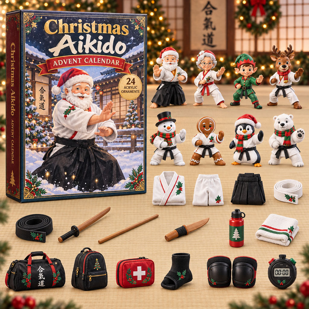 CHRISTMAS KICKOFF 40% OFF - Christmas Aikido Advent Calendar 2026 - 24-Day Festive Countdown, Acrylic Charms Blind Box - Gift For Aikido Lovers AC0NT522