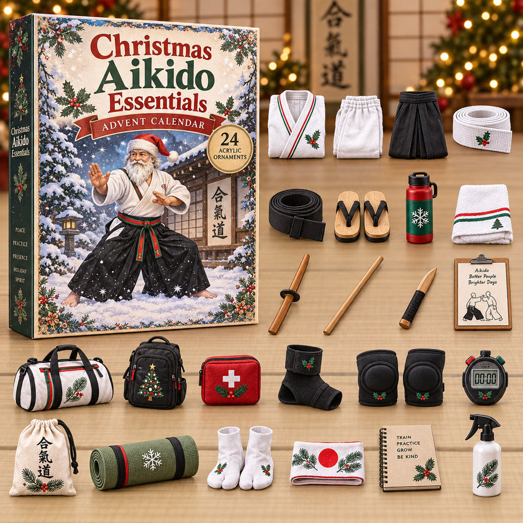 CHRISTMAS KICKOFF 40% OFF - Christmas Aikido Essentials Advent Calendar 2026 - 24-Day Festive Countdown, Acrylic Charms Blind Box - Gift For Aikido Lovers AC0NT523