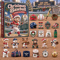 CHRISTMAS KICKOFF 40% OFF - Christmas Baseball Advent Calendar 2026 - 24-Day Festive Countdown, Acrylic Charms Blind Box - Gift For Baseball Lovers AC0NT514