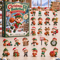 CHRISTMAS KICKOFF 40% OFF - Christmas Elf Basketball Advent Calendar 2026 - 24-Day Festive Countdown, Acrylic Charms Blind Box - Gift For Basketball Lovers AC0HA334