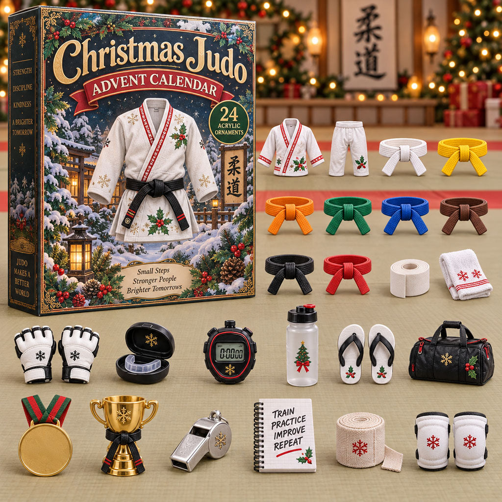 CHRISTMAS KICKOFF 40% OFF - Christmas Judo Advent Calendar 2026 - 24-Day Festive Countdown, Acrylic Charms Blind Box - Gift For Judo Lovers AC0NT421