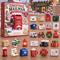 CHRISTMAS KICKOFF 40% OFF - Christmas Mailman Advent Calendar 2026 - 24-Day Festive Countdown, Acrylic Charms Blind Box - Gift For Mailman, Mail Lovers AC0TM465