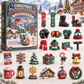CHRISTMAS KICKOFF 40% OFF - Christmas Snowboarding Advent Calendar 2026 - 24-Day Festive Countdown, Acrylic Charms Blind Box - Gift For Snowboarding Lovers AC0TM460