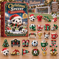 CHRISTMAS KICKOFF 40% OFF - Christmas Soccer Advent Calendar 2026 - 24-Day Festive Countdown, Acrylic Charms Blind Box - Gift For Soccer Lovers AC0NT540