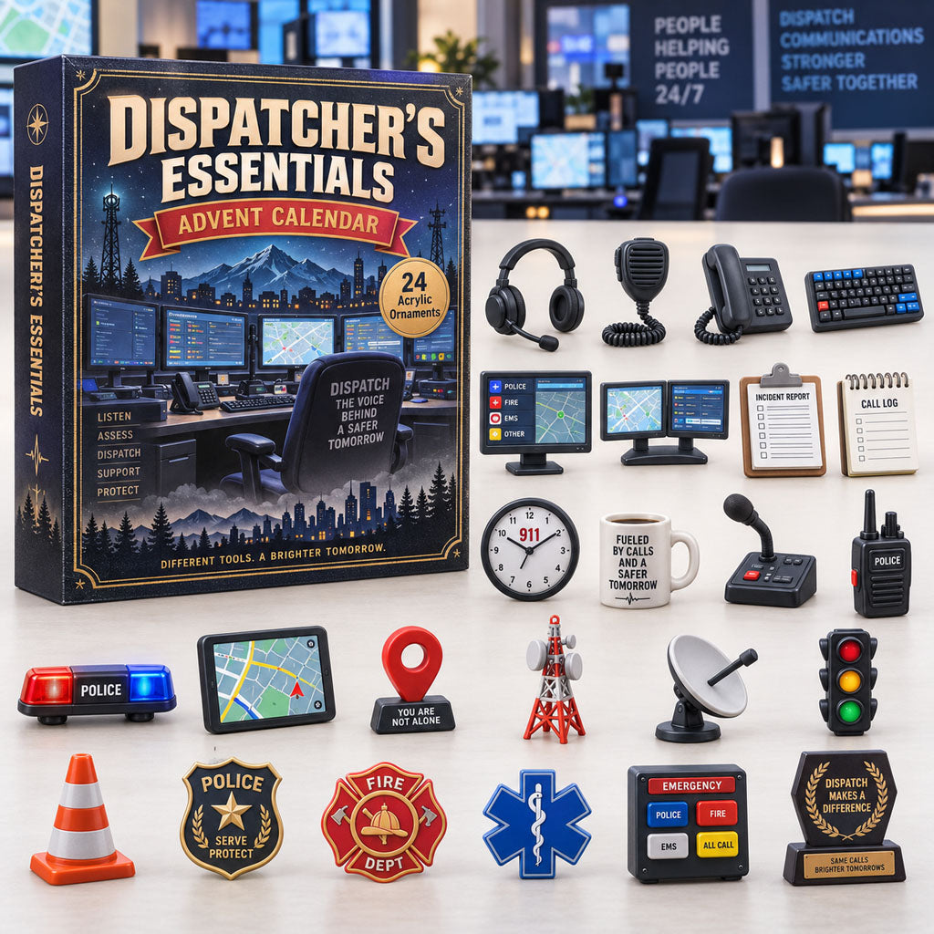 CHRISTMAS KICKOFF 40% OFF - Dispatcher Essentials Advent Calendar 2026 - 24-Day Festive Countdown, Acrylic Charms Blind Box - Gift For Dispatcher AC0TM445