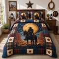 Western Cowboy 3-Piece Quilted Bedding Set GFTOLAN1125