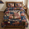 Patriotic Veteran 3-Piece Quilted Bedding Set GFTOLAN1351