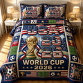 World Cup 3-Piece Quilted Bedding Set GFTOLAN702