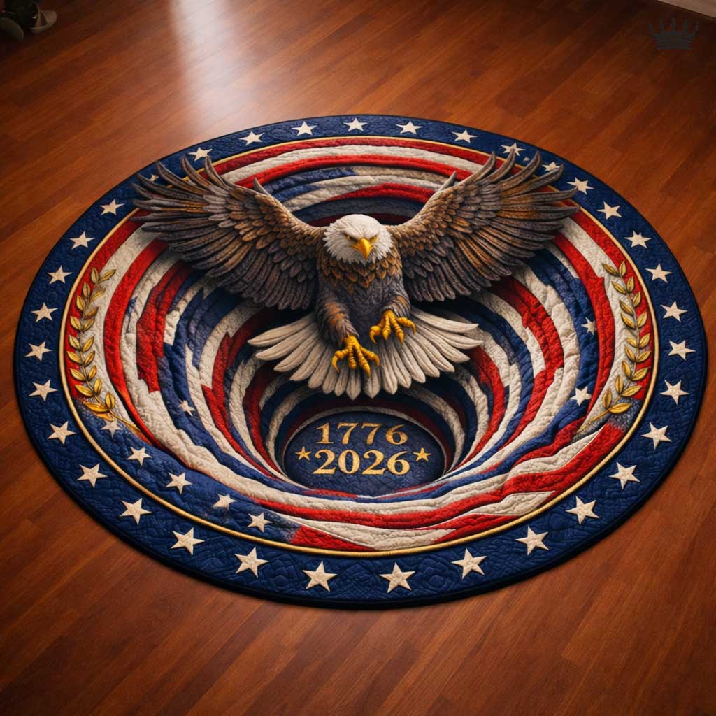 Freedom Eagle Quilted Round Mat GFTOMA10060