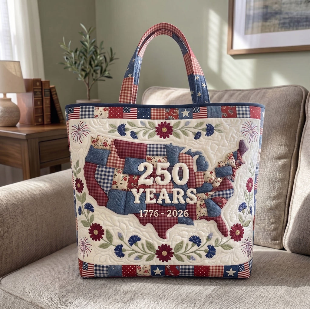Heritage Patch Quilted Tote Bag GFTONMU133
