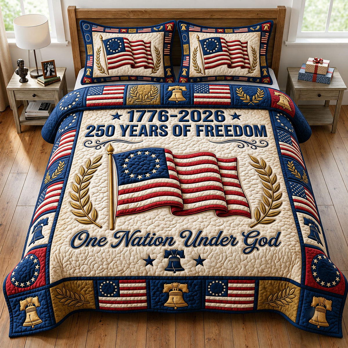 Liberty Legacy 3-Piece Quilted Bedding Set GFTONMU2329