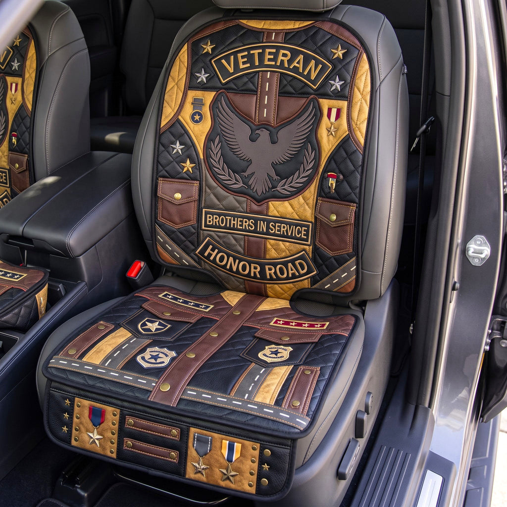 US Veteran Quilted Car Seat Protector GFTONMU3495