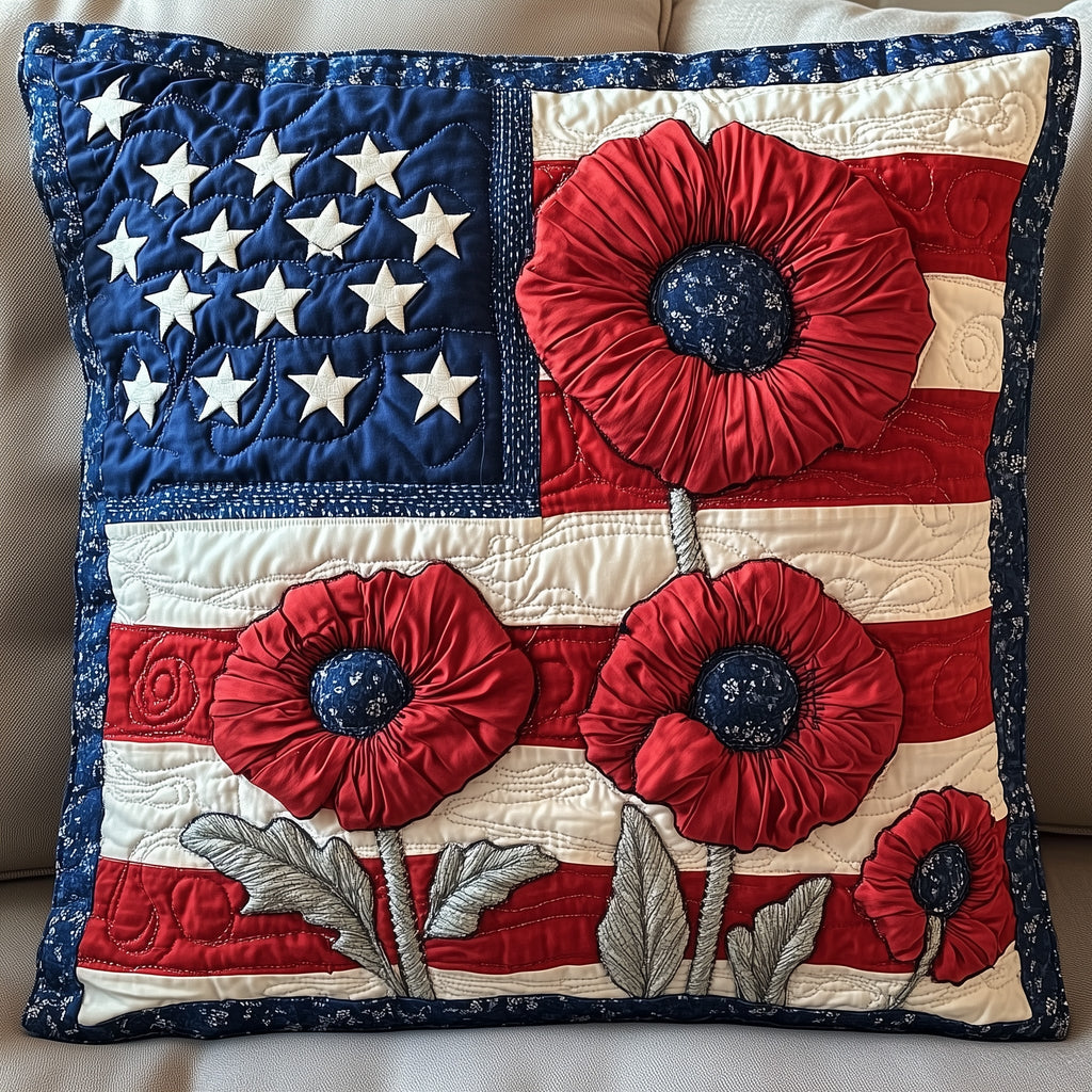 Patriot Petal Quilted Pillow Case GFTONT852